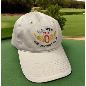 NEW 2012 US Open Hat Cap Olympic Club San Francisco Beige USGA Member Strap Back